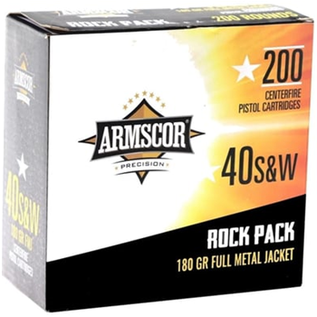 Armscor 50083 Range Rock Pack 40 S&amp;W 180 gr FMJ 800 round case 50316R800 - $279.99 ($8.99 Flat Rate Shipping)