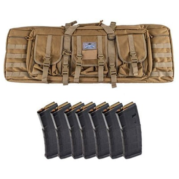 PSA 36" Rifle Bag, FDE &amp; 7 Magpul PMAG 30rd GEN 2 5.56x45 Magazines - $99.99 + Free Shipping - $99.99
