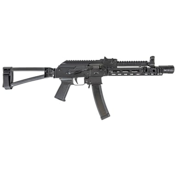 PSA AK-V 9mm MOE ALG With Soviet Arms 9.25" Booster Cut Rail and Gas Tube, and Triangle Side Folding Pistol, Black - $1099.99