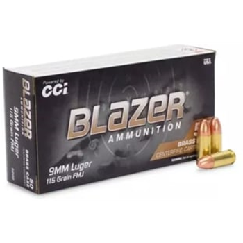 BLAZER BRASS 9MM 115 GR FMJ 1000 rounds - $251.74 w/code "MAY5OFF24" (Free S/H over $149)