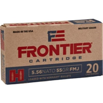 HORNADY Frontier 223 Rem 55gr Full Metal Jacket Ammunition 20 Rounds - $9.99 + $12.99 Flat Rate Shipping - $9.99