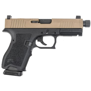 PSA Dagger Compact 9mm Extreme Carry Cuts RMR Slide, Ameriglo Lower 1/3 Co-Witness Sights Threaded Barrel 2-Tone FDE with PSA Soft Case - $359.99