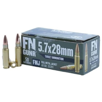 FN GUNR 5.7x28mm 40-Gr. FMJ 500 Rnds - $274.99 - $274.99
