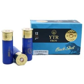 Troy YTR 12 Ga #00 Buckshot 2-3/4'' 9 Pellet 1300 FPS 200 Rnds - $114.99 - $114.99