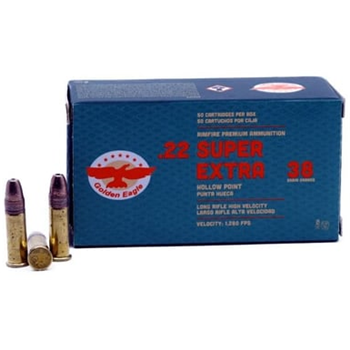 Aguila Golden Eagle .22 LR 38-Gr. CP HVHP - $104.99 - $104.99