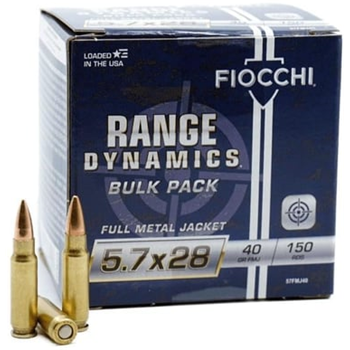 Fiocchi Range Dynamics 5.7x28mm 40 Grain FMJ 450 Rounds Bulk Pack - $206.99 - $206.99