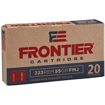 HORNADY - Frontier 223 Remington 55gr Full Metal Jacket 10 boxes (200 rounds) - $95.90 w/code "GIFT10" + S/H - $95.90