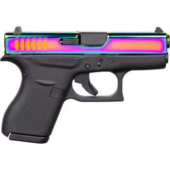 Glock 42 "Rainbow" .380 ACP 3.2" Barrel 6-Rounds - $502.99 ($9.99 S/H on Firearms / $12.99 Flat Rate S/H on ammo) - $502.99