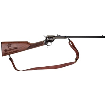 HERITAGE MANUFACTURING Rough Rider Rancher 22 LR 16.1" 6rd Revolver Rifle - Black / Come and Take It - $149.99 (Free S/H on Firearms)