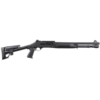 Panzer M4 Tactical 12 Gauge Shotgun 18.5" w/ Fixed Skel Stock Semi Auto, BLK - $429.99 - $429.99