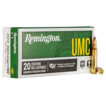Remington Ammunition L223R3 UMC .223 Rem 55gr FMJ Rifle Ammo - 200 rounds - 23711 - $123.99 ($8.99 Flat Rate Shipping) - $123.99