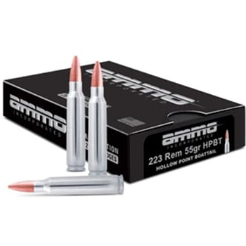 Ammo Inc. .223 Rem 55gr Barnes HP Nickel Rifle Ammo 20 round box - $12.99 (Free S/H over $175) - $12.99