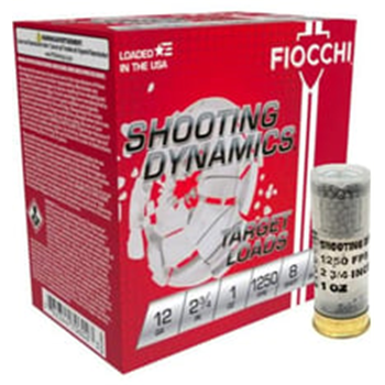 Fiocchi 12 Gauge Ammunition Target Loads 12SD1X8 2-3/4” 8 Shot – 250 rounds - $79.99 ($8.99 Flat Rate Shipping) - $79.99