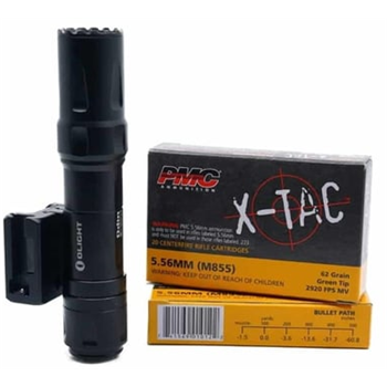 Bundle Deal: Olight Odin Rifle Flashlight and 40 Rounds of PMC 5.56 - $159.95 - $159.95