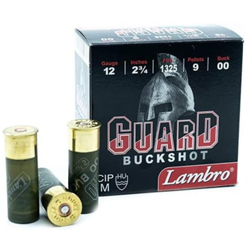 Lambro Guard 12 Ga - #00 Buck Shot 2.75" 9 Pellets 1325 FPS - $159.99
