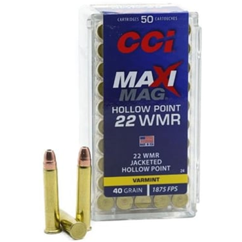 CCI Maxi Mag .22 Mag 40-Gr. HP 500 Rnds - $124.99 - $124.99