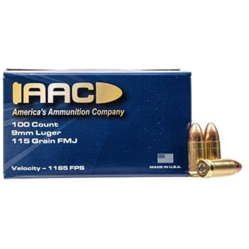 10 Boxes of AAC 9mm Ammo 115 Grain FMJ, 1000rds - $249.90 - $249.90