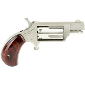 North American Arms Mini-Revolver Stainless .22 LR / .22 Mag 1.125" Barrel 5-Rounds Convertible - $239.99 ($9.99 S/H on Firearms / $12.99 Flat Rate S/H on ammo) - $239.99