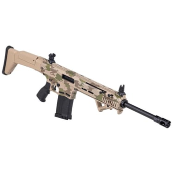 Panzer Arms SCRXII Tactical 12 Gauge 3" 18.5" 5rd Semi-Auto Rifle FDE + MultiCam - $322.99 (Free S/H on Firearms)