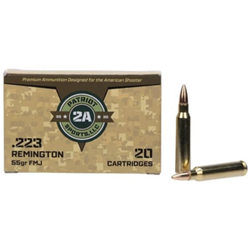 Patriot Sports LLC 223 Remington 55gr FMJ - Box of 20 - $8.99 - $8.99