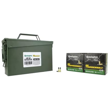 REMINGTON THUNDERBOLT 22 LR 40 GRAIN RN 1050 ROUNDS IN M19A1 AMMO CAN - $66.49 w/code "5OFFJUNE24" (Free S/H over $149) - $66.49