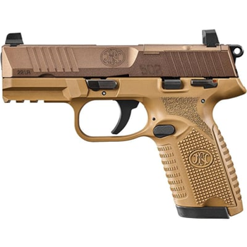 FN 502 MRD .22 LR 4" Optic Ready 10+1 Semi-Auto Pistol - FDE - 66-101012 - $329 ($8.99 Flat Rate Shipping) - $329.00