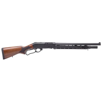 Panzer EG-220 Tactical 12 Gauge 18.5" 6rd Lever Action Shotgun, Black/Walnut - PAEG220LATS - $349.99