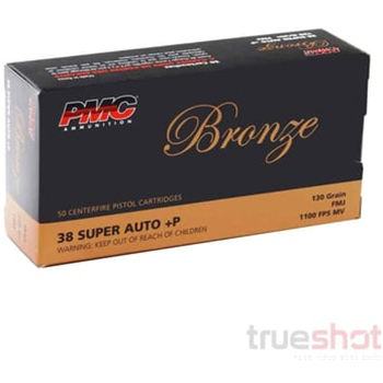 PMC - Bronze - 38 Super +P - 130 Grain - FMJ 500 rounds - $269.99 - $269.99