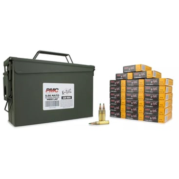 PMC X-TAC 5.56 NATO 62 GR GREEN TIP LAP 420 ROUNDS IN HEAVY DUTY AMMO CAN - $218.49 w/code "5OFFJUNE24" (Free S/H over $149) - $218.49