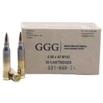 GGG M193 5.56x45mm 55-Gr. FMJ 500 Rnds - $249.99 - $249.99