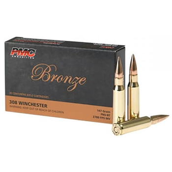 PMC Bronze 308 Win 147gr FMJ 500 Rnds - $419.99 (Free S/H over $99) - $419.99