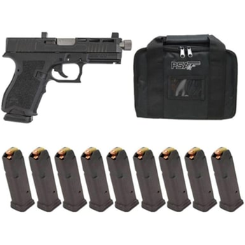 PSA Dagger Compact SW4 RMR Pistol With Stainless Threaded Barrel &amp; Co-Witness Sights, Black With 10-15rd Mags and PSA Pistol Case - $359.99 + Free S/H