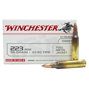 Winchester USA .223 Ammo 55 Grain FMJ USA White Box 1000 round case - $539 ($8.99 Flat Rate Shipping)