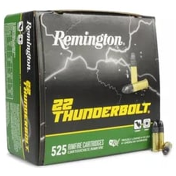 REMINGTON THUNDERBOLT 22 LR 40 GRAIN RN 3150 rounds - $173.19 + Free S/H (Free S/H over $149) - $173.19