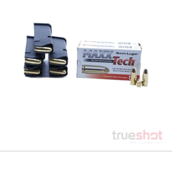 Bundle Deal: 5 17 Round Glock 17/19/34 Magazines and 100 Rounds of Maxxtech 9mm - $129.99 - $129.99