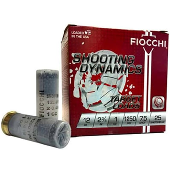 Fiocchi 12 Gauge Ammunition Target Loads 12SD1X75 2-3/4 7.5 Shot Shotgun Ammo - 250 Rounds - 12SD1X75 - $87.99 w/code "HOTSUMMER20" (Free S/H over $175)