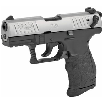 Walther P22Q 3.42" 22 Long Rifle 10rd Pistol - Nickel - 5120725 - $214.95 (Free S/H over $175) - $214.95
