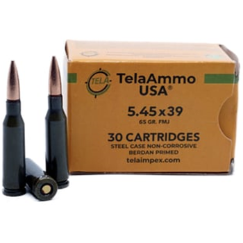 TelaAmmo USA 5.45x39mm 65 Grain FMJ Steel Case 1500Rnd - $924.99 - $924.99