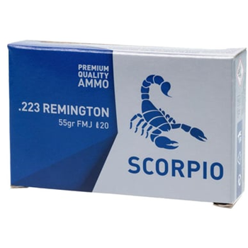 STV Technology Scorpio Brass .223 Rem 55 Grain 20-Rounds FMJ - $7.99 ($9.99 S/H on Firearms / $12.99 Flat Rate S/H on ammo) - $7.99