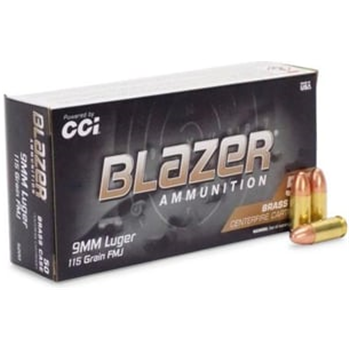 BLAZER BRASS 9MM 115 GR FMJ 300 rounds - $66.97 w/code "5July24" (limit 1) (Free S/H over $149) - $66.97