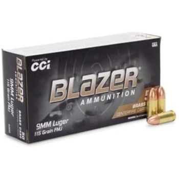 Blazer Brass 9mm 115gr FMJ 300 Rounds - $66.97 w/code "5July24" (limit 1) (Free S/H over $149) - $66.97