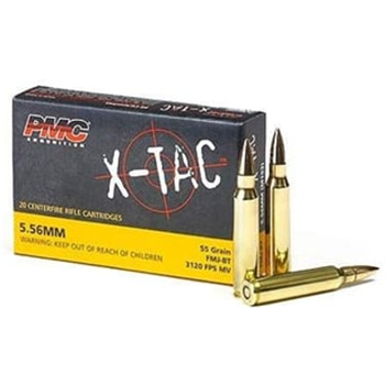 PMC X-TAC 5.56 NATO Ammo 55 Grain FMJBT, 20 rds/box – 556X - $8.99 - $8.99