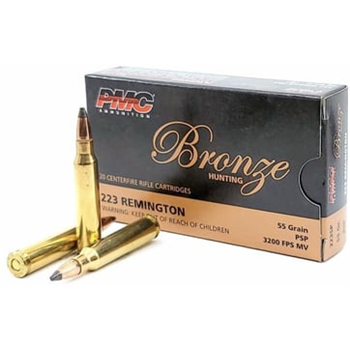 PMC Bronze 223 Rem 55 Grain Pointed Soft Point 800 Rnd - $469.99 - $469.99