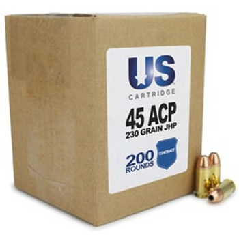 US Cartridge 45 ACP 230 Gr JHP (LE Contract Overrun) 200 rounds - $84.54 w/code "5July24" (Free S/H over $149) - $84.54