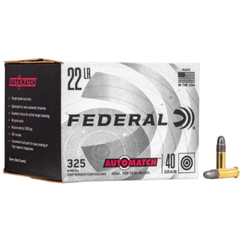Federal 22LR 40gr AutoMatch Rimfire Ammo - 3250 Rounds - AM22 - $179.99 ($8.99 Flat Rate Shipping) - $179.99