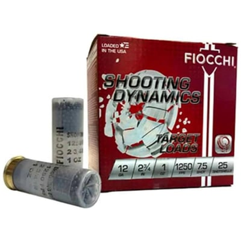 Fiocchi 12 Gauge Ammunition Target Loads 12SD1X75 2-3/4” 7.5 Shot – 250 rounds - $79.99 ($8.99 Flat Rate Shipping) - $79.99