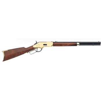 Uberti 1866 Yellowboy Short Rifle Brass 45 Colt - 10+1 Rounds, 20" Barrel, Walnut Stock, Wood, Blue/Black - $1095.99 (Free Shipping on Firearms)