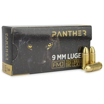 Panther Ammo 9mm 124 Gr FMJ 1000 rounds - $232.74 w/code "5July24" (Free S/H over $149) - $232.74
