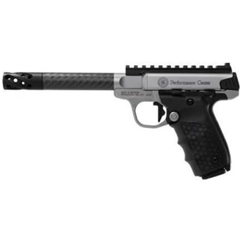 SMITH &amp; WESSON SW22 Victory Target 22 LR 6" 10rd Pistol w/ Carbon Fiber Barrel - Stainless / Black - $589.99 (Free S/H on Firearms) - $589.99