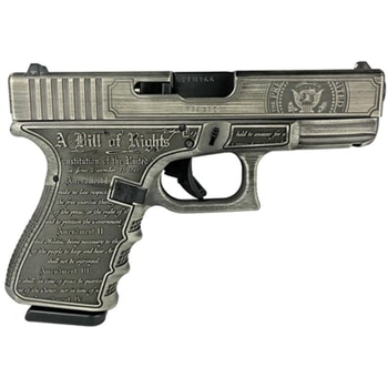 Glock 19 Gen 3 Silver 9mm 4.01" Barrel 15-Rounds "Trump" - $619.99 ($9.99 S/H on Firearms / $12.99 Flat Rate S/H on ammo) - $619.99